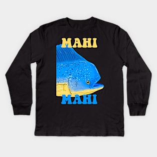 Mahi-Mahi Fish Kids Long Sleeve T-Shirt